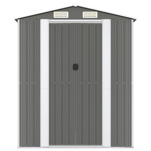 Haveskur 192x1021x223 cm galvaniseret stål lysegrå