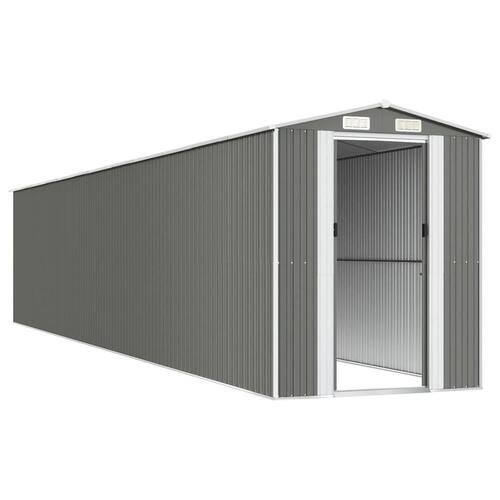 Haveskur 192x1021x223 cm galvaniseret stål lysegrå