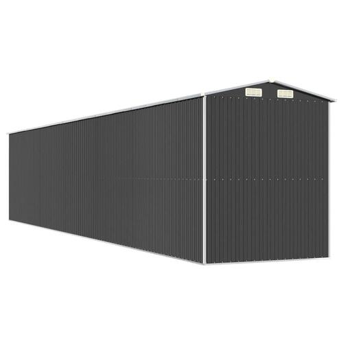 Haveskur 192x1021x223 cm galvaniseret stål antracitgrå