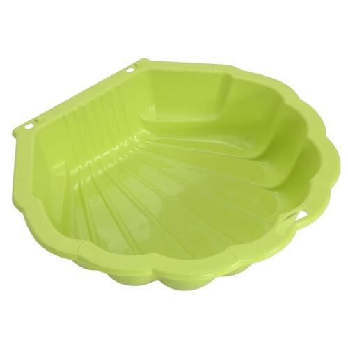 Sandkasser 2 stk. 77x87x21 cm plastik grøn