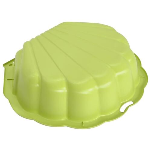 Sandkasser 2 stk. 77x87x21 cm plastik grøn