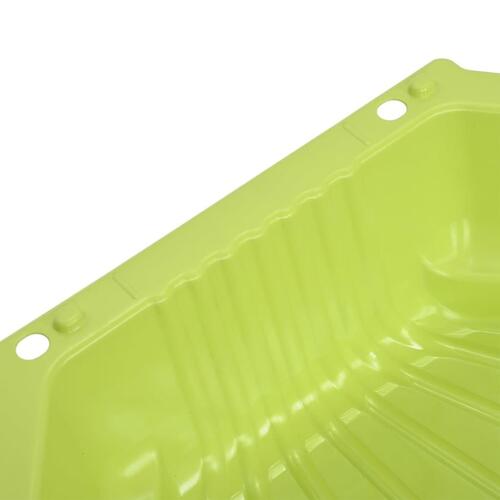 Sandkasser 2 stk. 77x87x21 cm plastik grøn