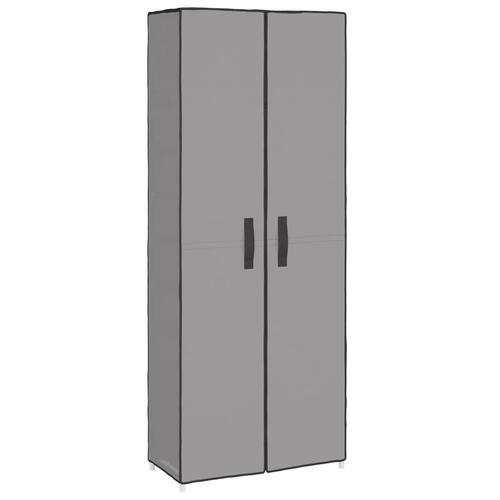 Skoskab 60x30x166 stof grå