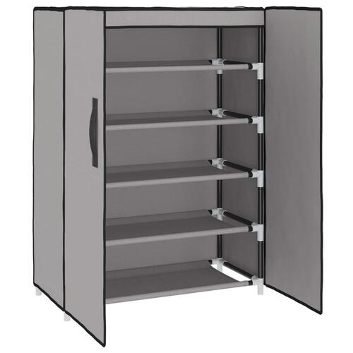 Skoskab 60x28x90 stof grå