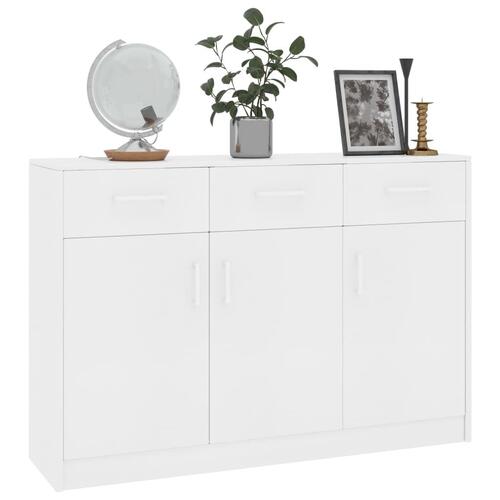 Skænk 110x30x75 spånplade hvid