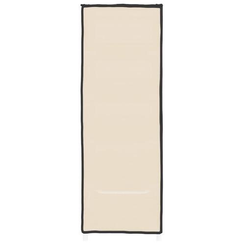 Skoskab 60x28x90 stof cremefarvet