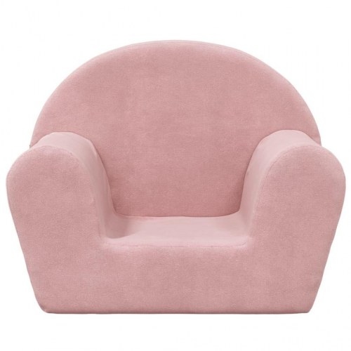 Sofa til børn blødt plys pink