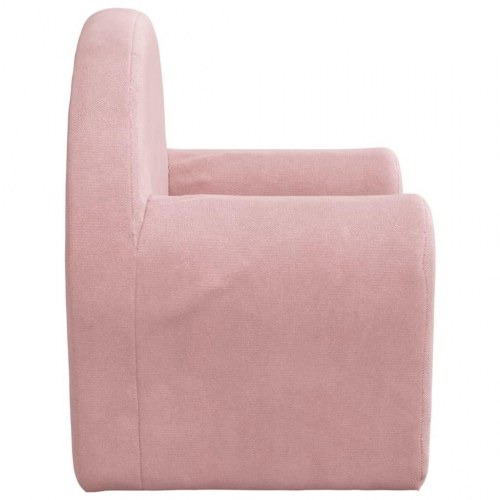 Sofa til børn blødt plys pink