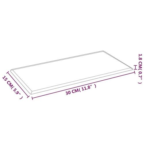 Vægpaneler 12 stk. 30x15 cm 0,54 m² kunstlæder grå