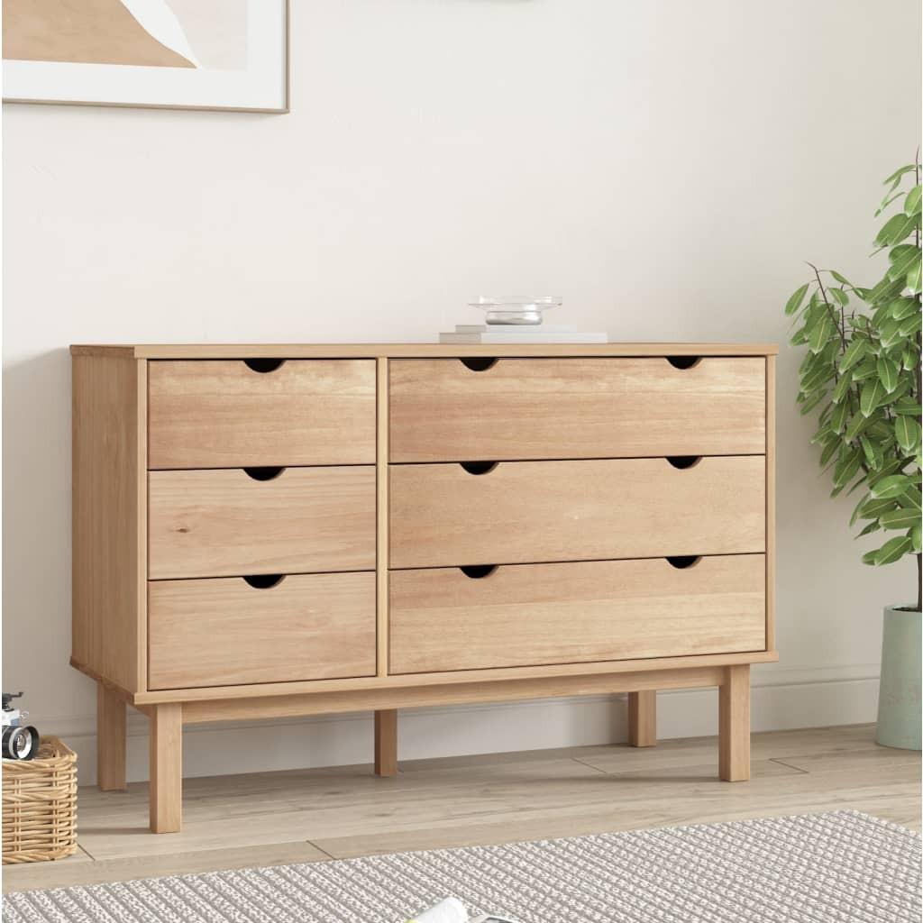 Kommode OTTA 111x43x73,5 cm massivt fyrretræ