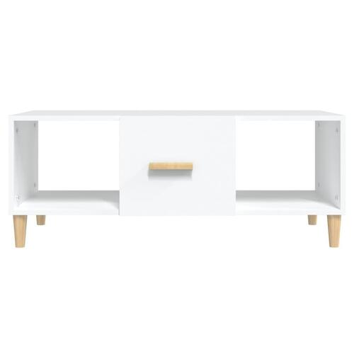 Sofabord 102x50x40 cm konstrueret træ hvid