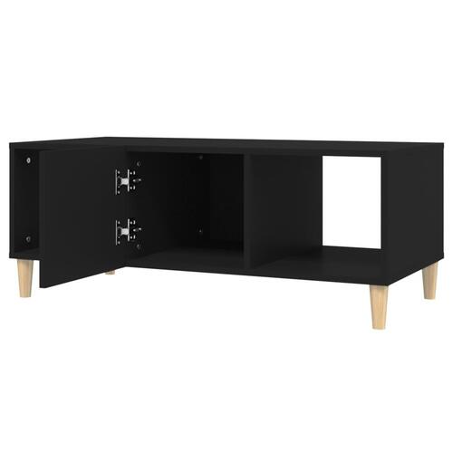 Sofabord 102x50x40 cm konstrueret træ sort