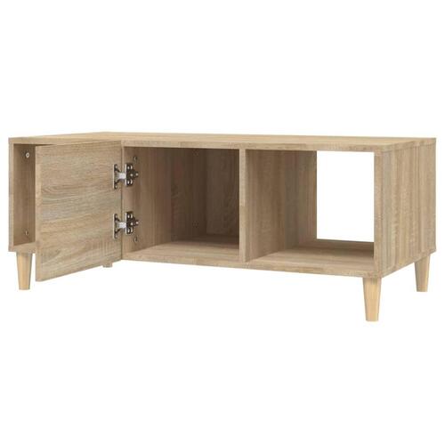 Sofabord 102x50x40 cm konstrueret træ sonoma-eg
