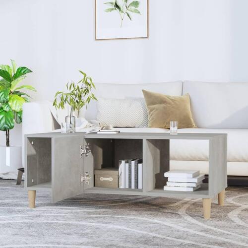 Sofabord 102x50x40 cm konstrueret træ betongrå