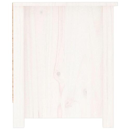 Skoreol 110x38x45,5 cm massivt fyrretræ hvid