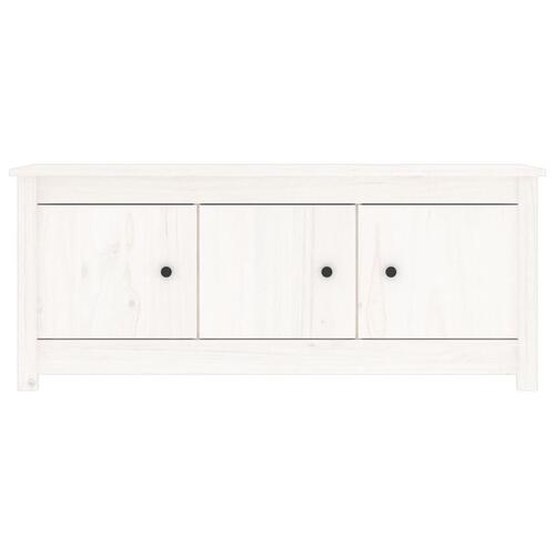 Skoreol 110x38x45,5 cm massivt fyrretræ hvid