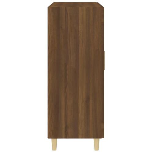 Skænk 69,5x34x90 cm konstrueret træ brun egetræsfarve