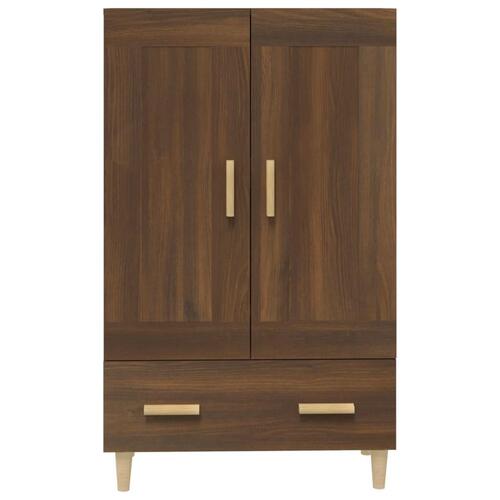 Skab 70x31x115 cm konstrueret træ brun egetræsfarve