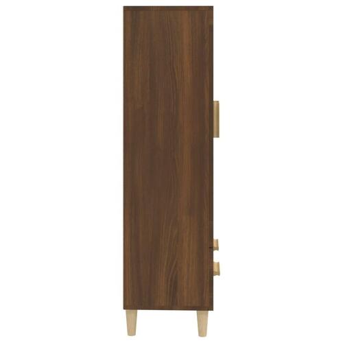 Skab 70x31x115 cm konstrueret træ brun egetræsfarve