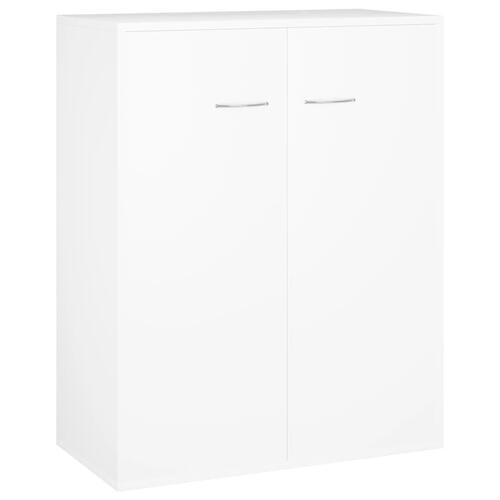 Skænk 60x30x75 cm konstrueret træ hvid