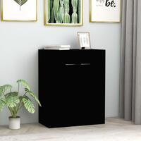Skænk 60 x 30 x 75 cm spånplade sort