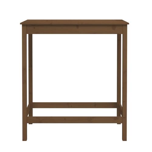 Barbord 100x50x110 cm massivt fyrretræ gyldenbrun