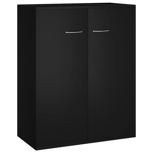 Skænk 60x30x75 cm konstrueret træ sort