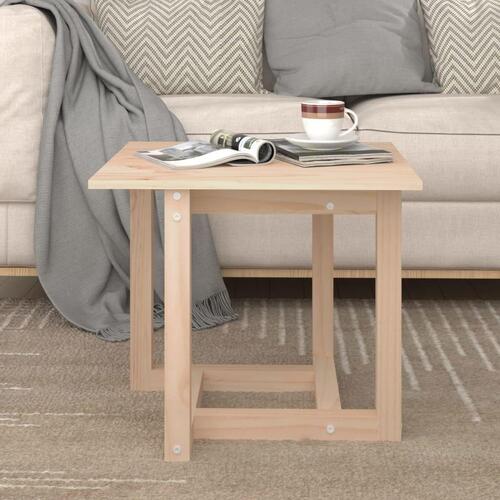 Sofabord 50x50x45 cm massivt fyrretræ