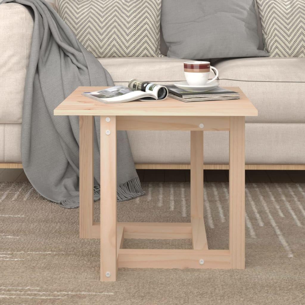 Sofabord 50x50x45 cm massivt fyrretræ