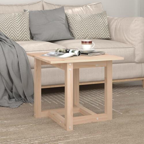 Sofabord 50x50x45 cm massivt fyrretræ
