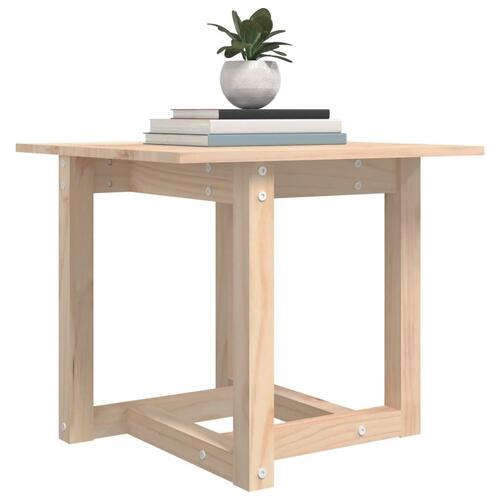 Sofabord 50x50x45 cm massivt fyrretræ