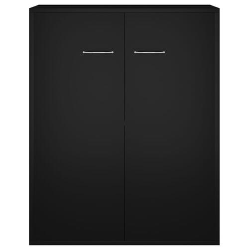 Skænk 60x30x75 cm konstrueret træ sort