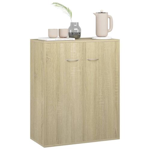 Skænk 60x30x75 cm konstrueret træ sonoma-eg