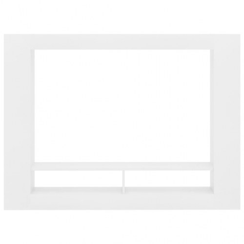 Tv-bord 152x22x113 cm konstrueret træ hvid