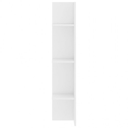 Tv-bord 152x22x113 cm konstrueret træ hvid