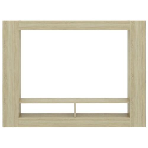 Tv-bord 152x22x113 cm konstrueret træ sonoma-eg