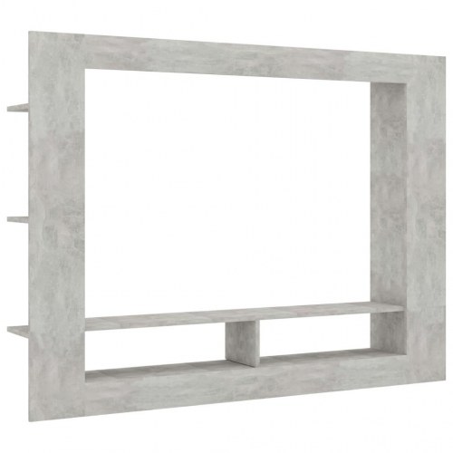 Tv-bord 152x22x113 cm konstrueret træ betongrå