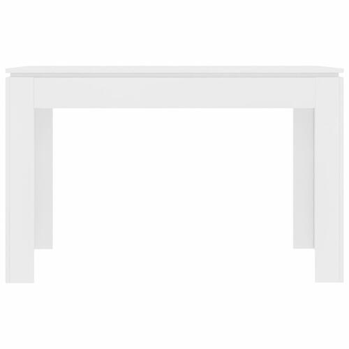 Spisebord 120x60x76 cm konstrueret træ hvid