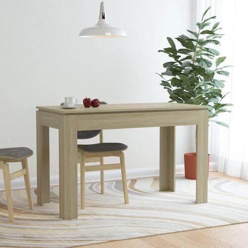 Spisebord 120x60x76 cm konstrueret træ sonoma-eg