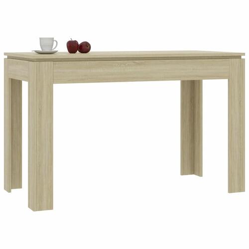Spisebord 120x60x76 cm konstrueret træ sonoma-eg