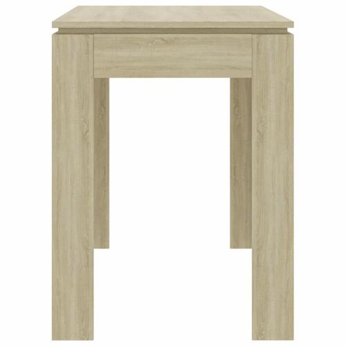 Spisebord 120x60x76 cm konstrueret træ sonoma-eg