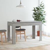 Spisebord 120 x 60 x 76 cm spånplade betongrå