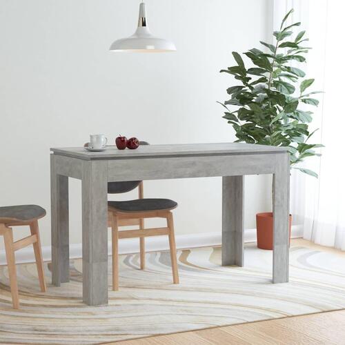 Spisebord 120 x 60 x 76 cm spånplade betongrå