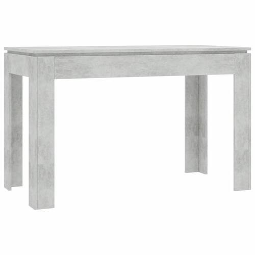 Spisebord 120 x 60 x 76 cm spånplade betongrå