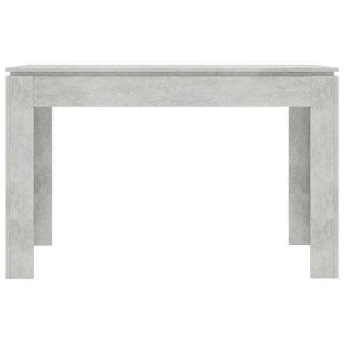 Spisebord 120 x 60 x 76 cm spånplade betongrå