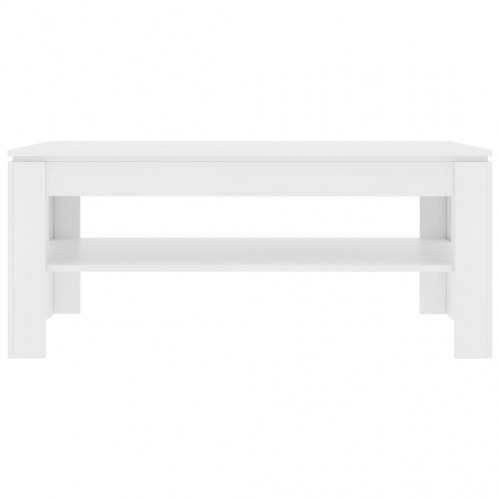 Sofabord 110x60x47 cm konstrueret træ hvid