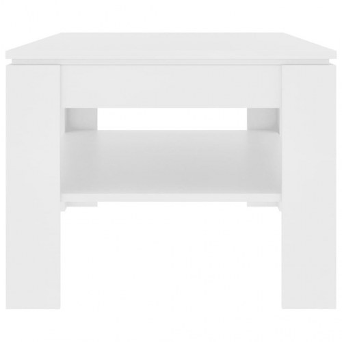 Sofabord 110x60x47 cm konstrueret træ hvid