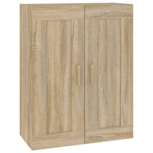 Vægskab 69,5x32,5x90 cm konstrueret træ sonoma-eg