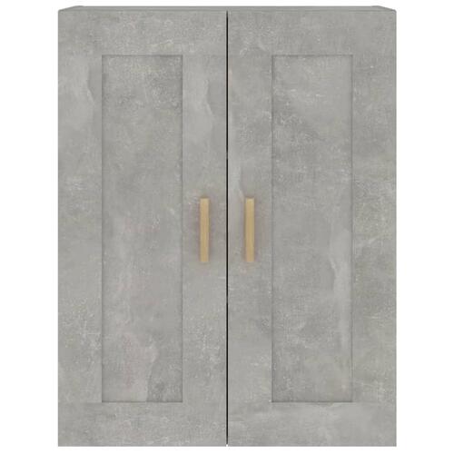 Vægskab 69,5x32,5x90 cm konstrueret træ betongrå