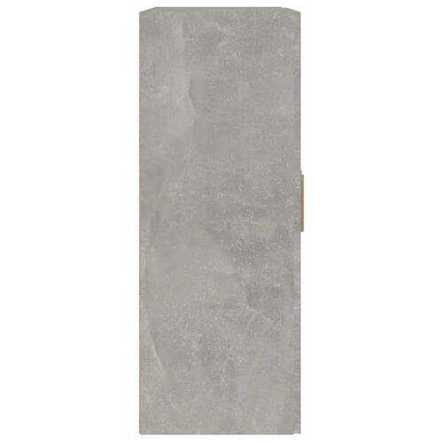 Vægskab 69,5x32,5x90 cm konstrueret træ betongrå